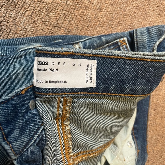 Mens Classic Rigid Tapered ASOS Jeans - Picture 4 of 4